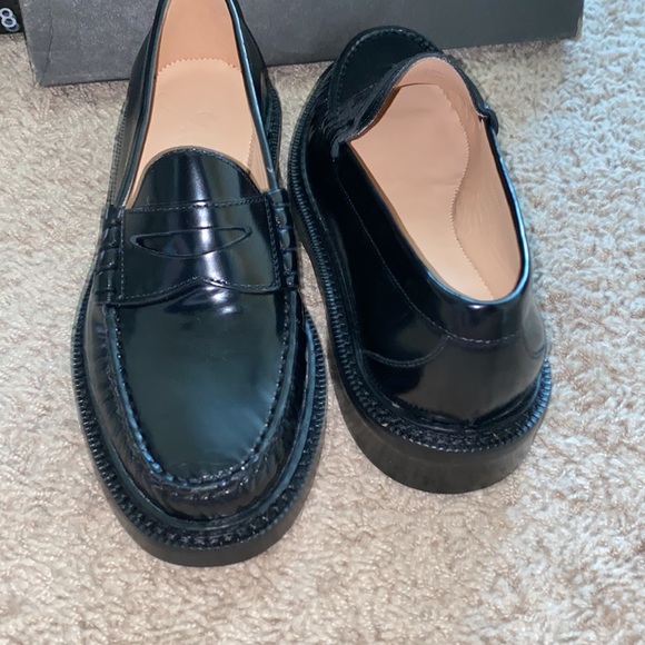 J. Crew Black Leather Loafers - Picture 6 of 9